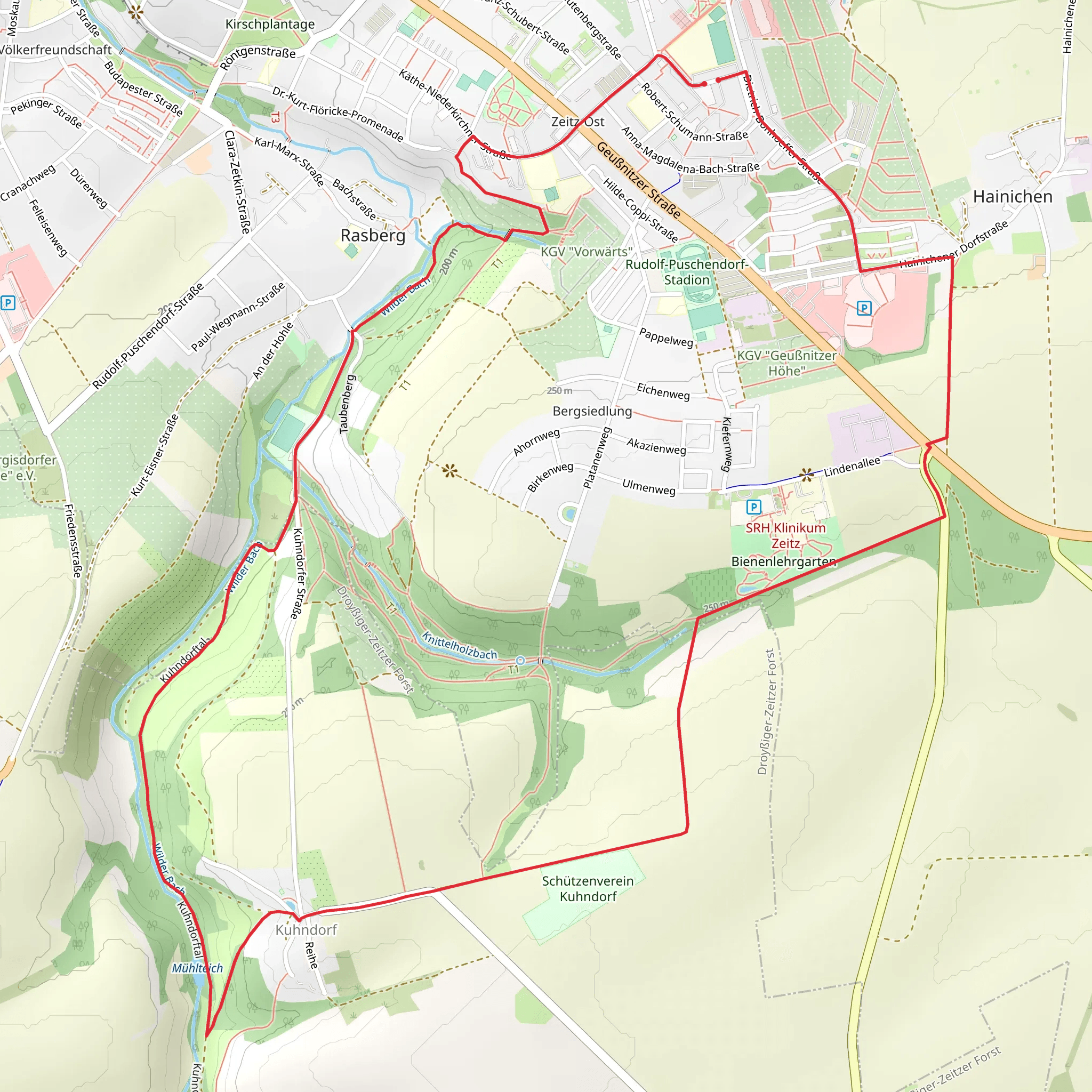 Kuhndorf Loop mobile static map