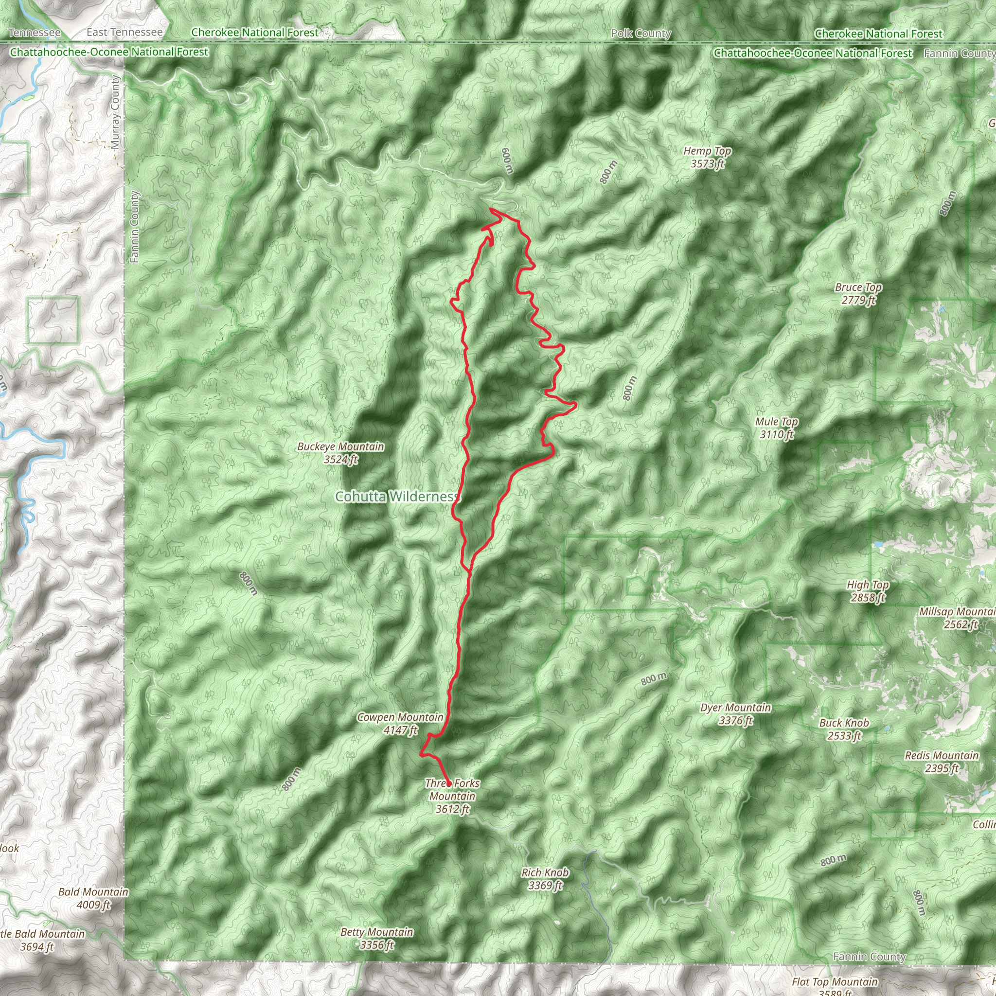 Jacks River and Sugar Cove Loop mobile static map