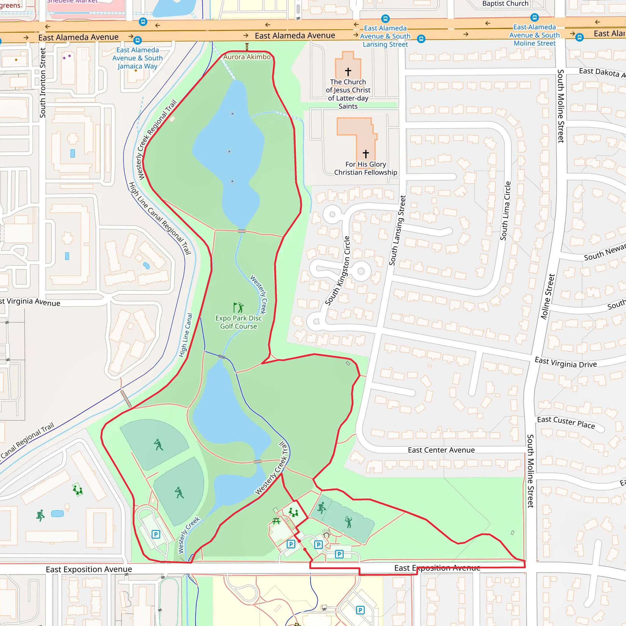 Exo Park Loop mobile static map