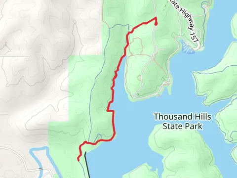 Forest Lake and Thousand Hills Trail