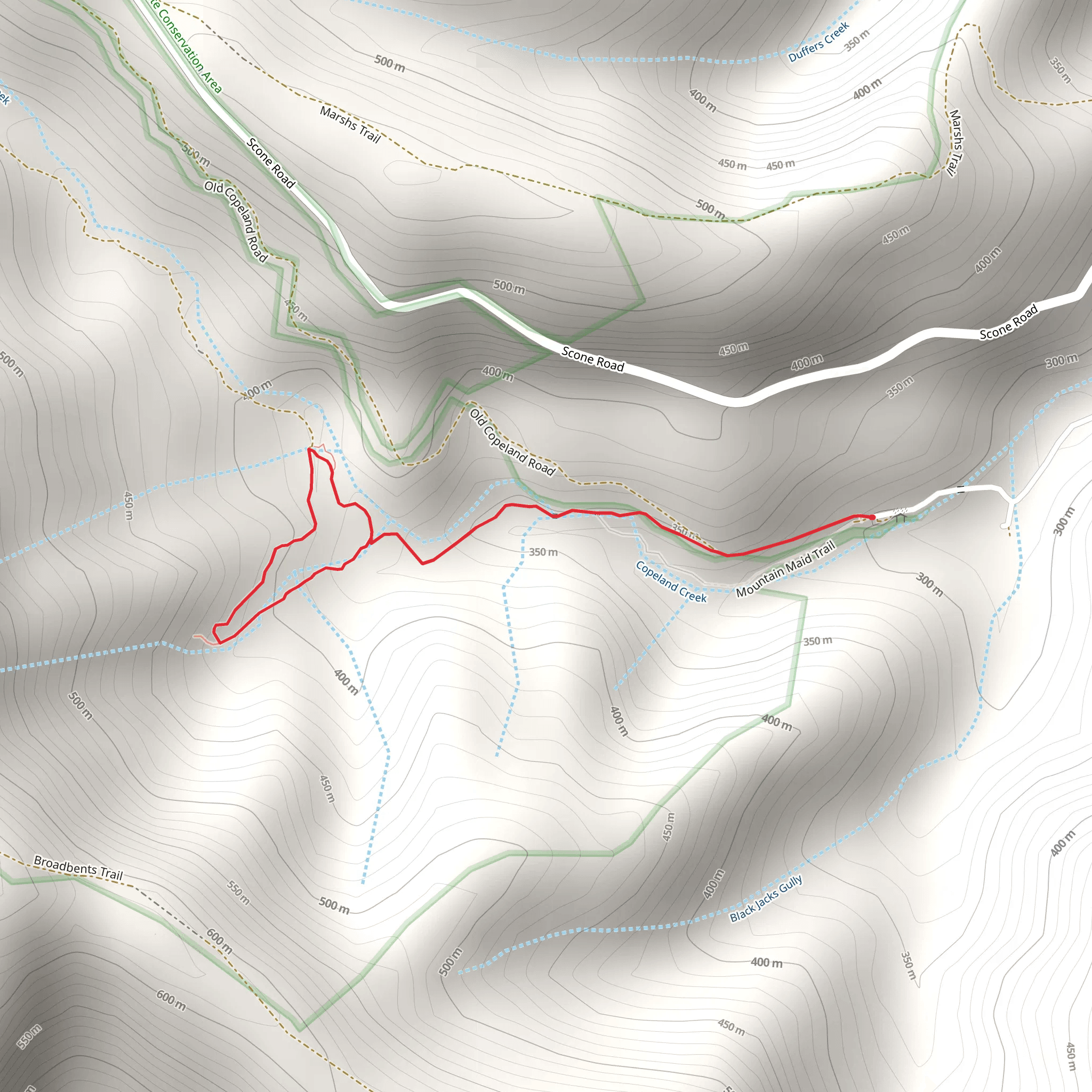 Hidden Treasure Track mobile static map