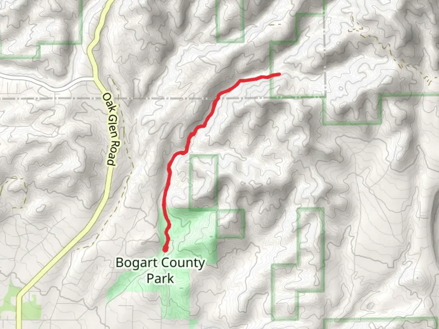 An image depicting the trail Walk along Noble Creek and its surrounding area.