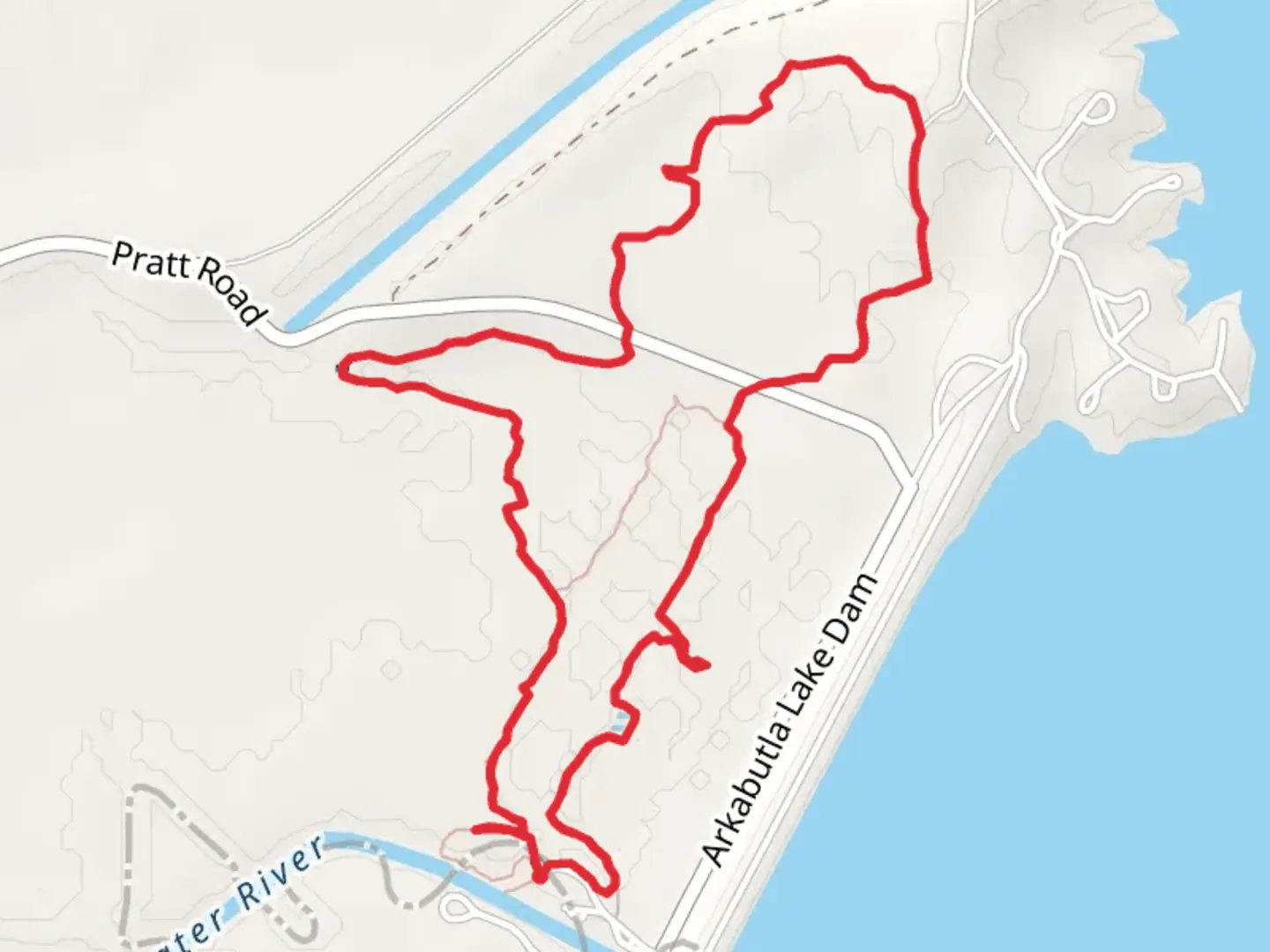 An image depicting the trail Five Mile Hiking Loop Trail and its surrounding area.