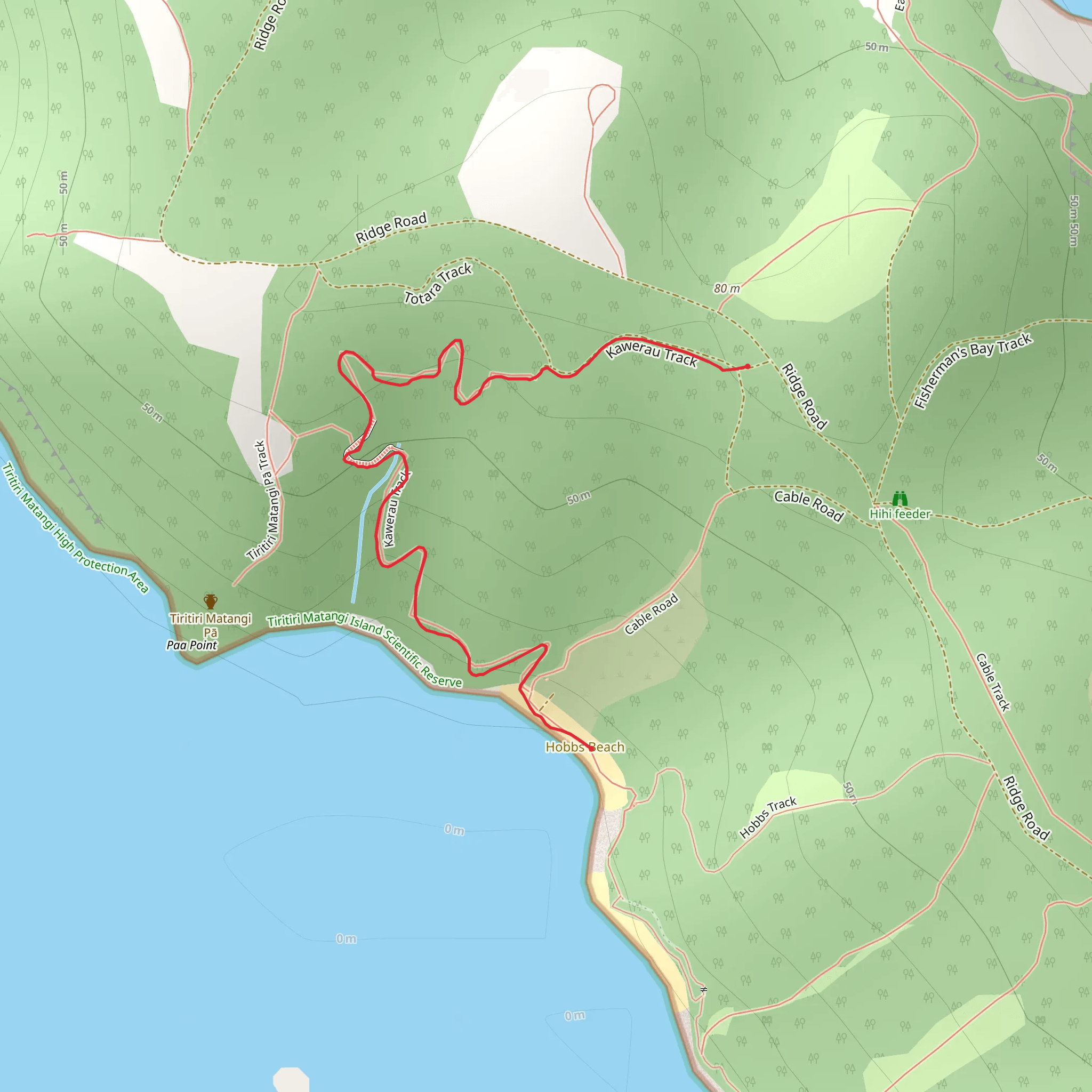 Kawerau Track mobile static map