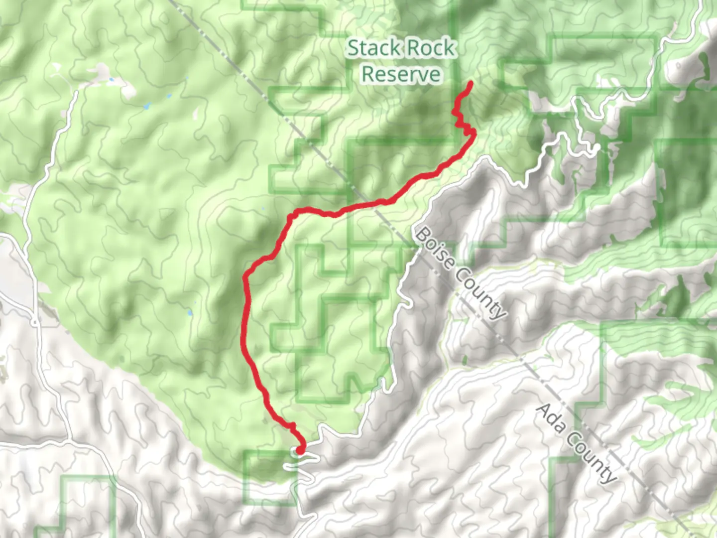 An image depicting the trail Sweet Connie and its surrounding area.