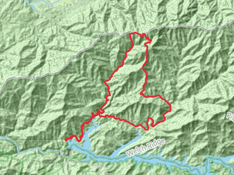 Fontana Lake, Hazel Creek, Woodward Knob, Cherry Knob and Eagle Creek Loop Trail
