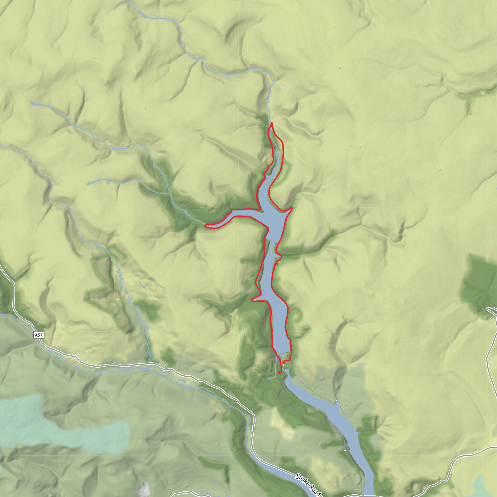Derwent resevoir - Apr 26 mobile static map