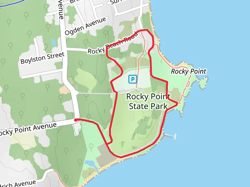 Rocky Point State Park Loop