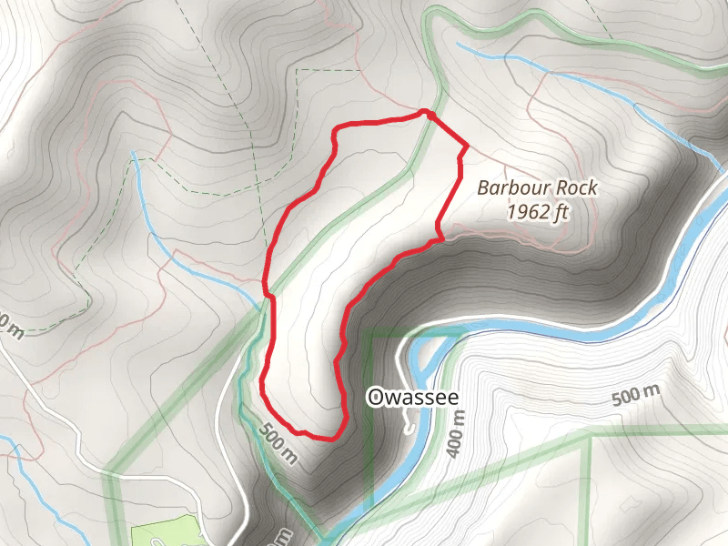 West Rim Trail and Barbour Rock Trail Loop from Colton Point Road