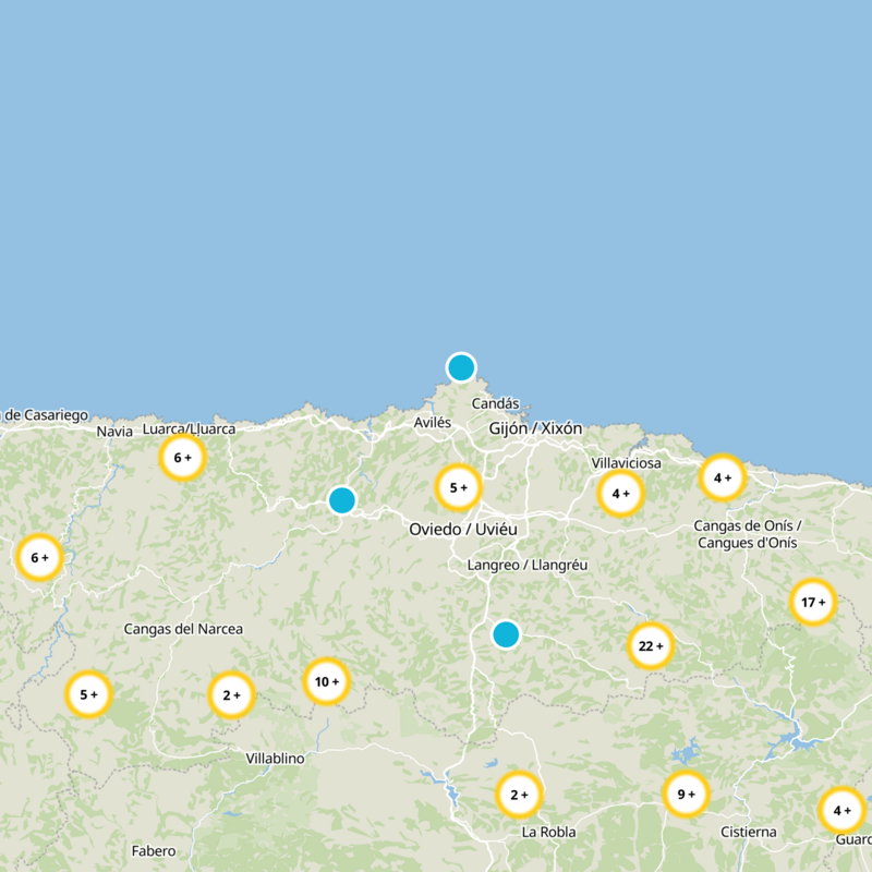 Corvera de Asturias Static Map