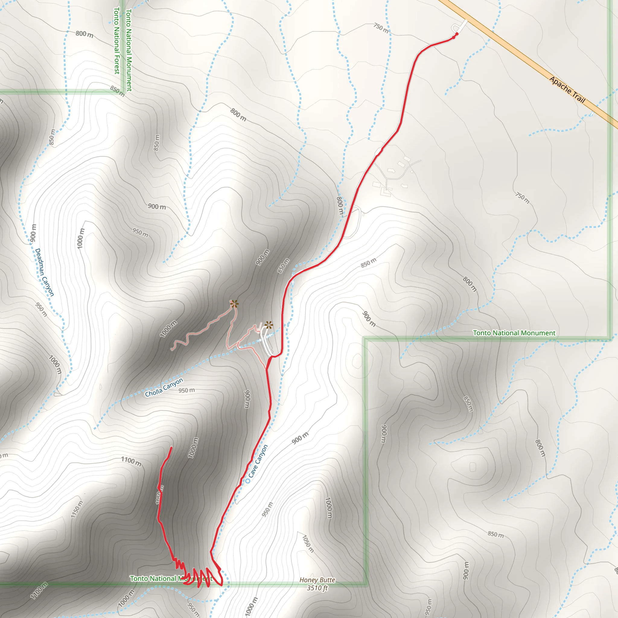 Cave Canyon mobile static map