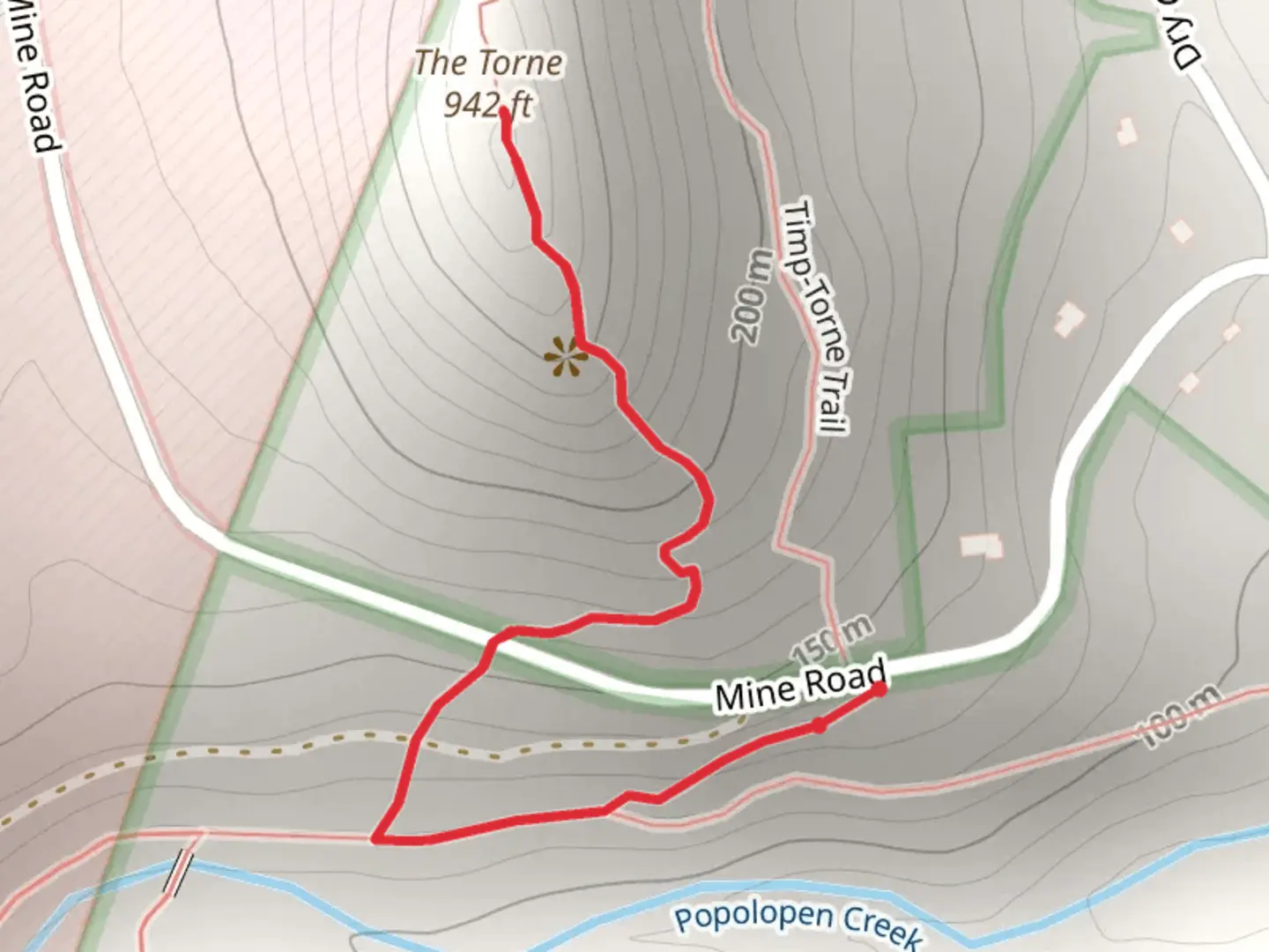 An image depicting the trail The Torne via Timp-Torne Trail and its surrounding area.