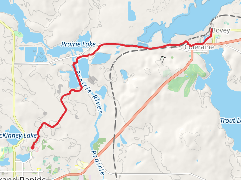 Prairie River and Lake via Mesabi Trail