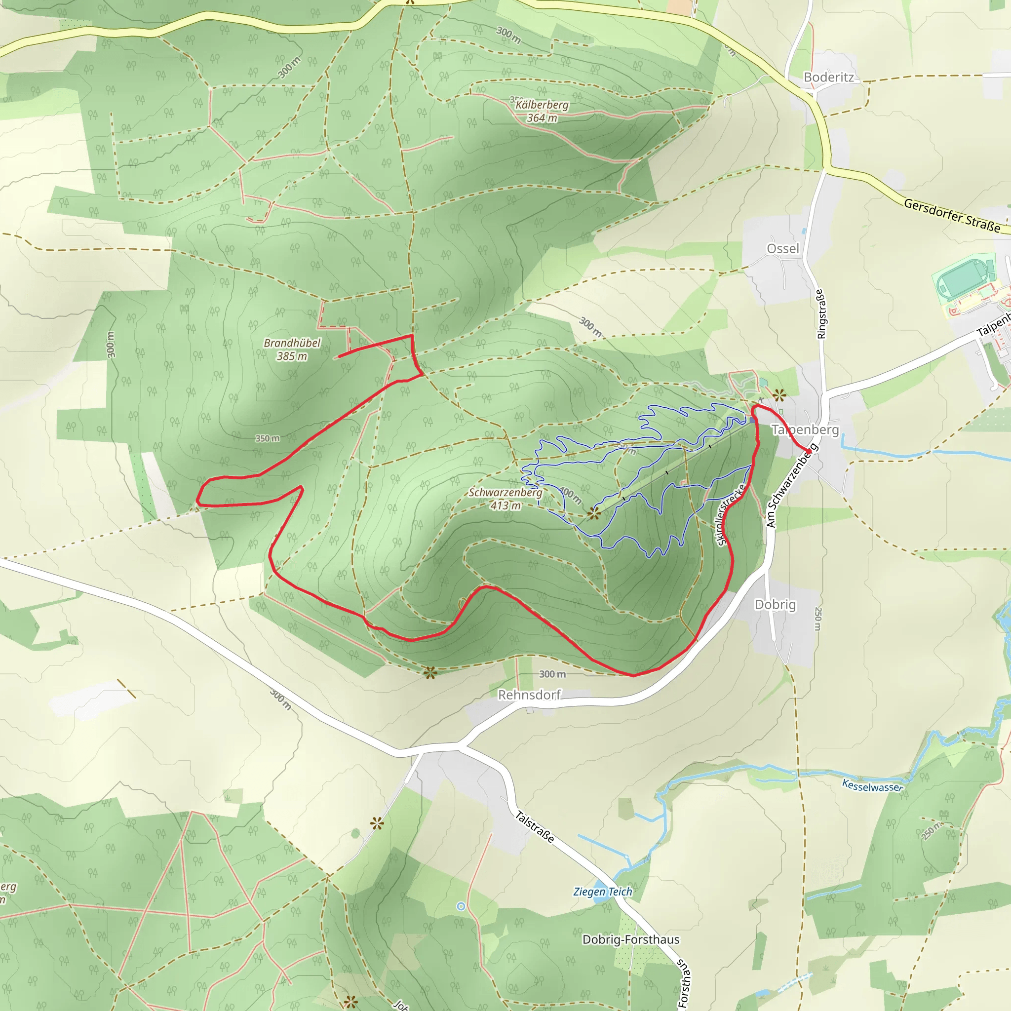 Brandhubel Walk mobile static map