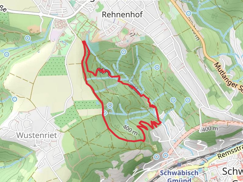 Waldkugelbahn Weg and Remstalweg Loop