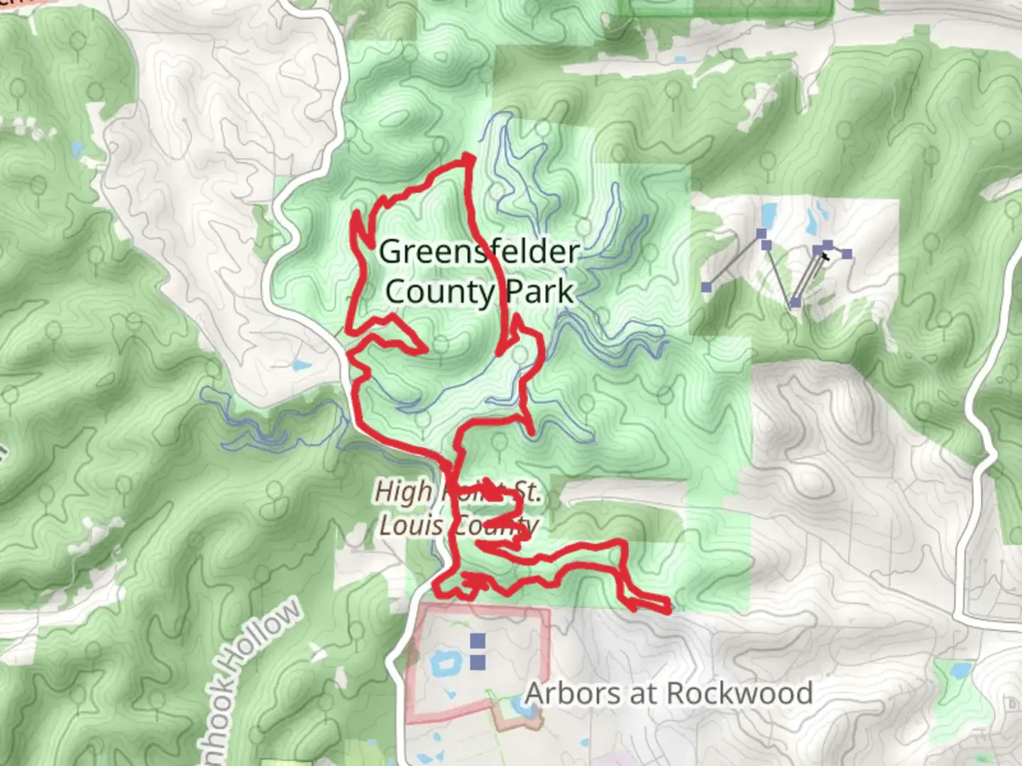 An image depicting the trail DeClue - Eagle Valley Loop Trail and its surrounding area.