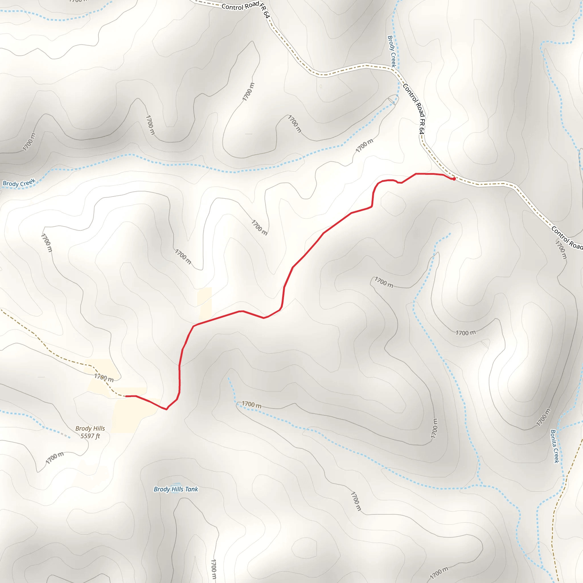 Brody Hills Walk mobile static map