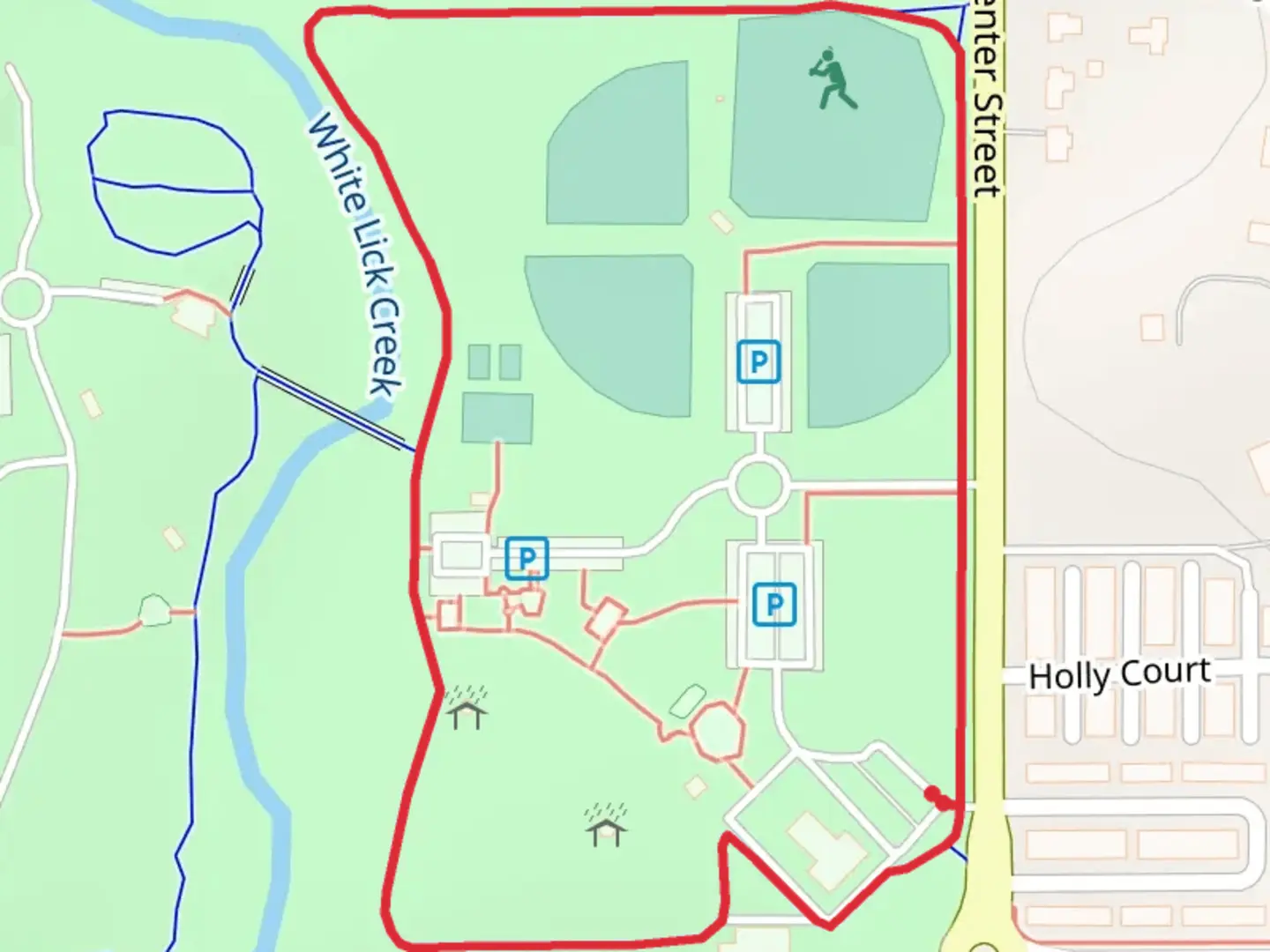 An image depicting the trail South Center Street Loop and its surrounding area.