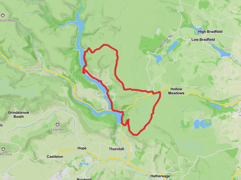 Derwent Dam to Bamford Edge Loop