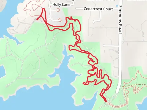Northshore Loop Trail from Green Oaks Drive