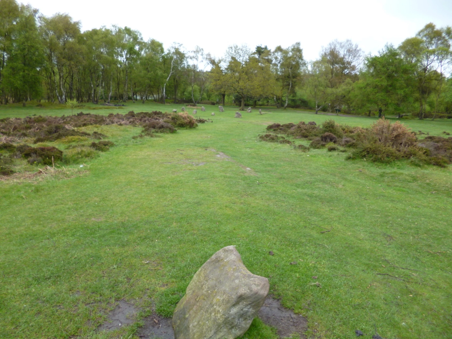 An image depicting the trail Stanton Moor Loop from Rowsley and its surrounding area.