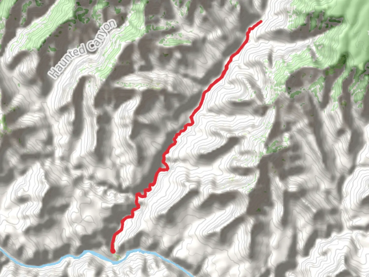 An image depicting the trail Bright Angel Campground to Cottonwood Campground via North Kaibab Trail and its surrounding area.