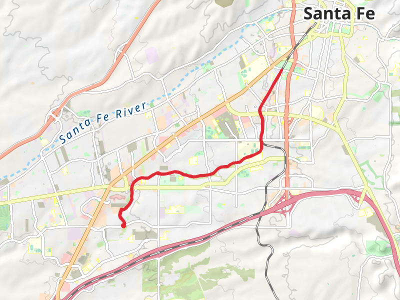 Arroyo de los Chamisos Trail and Santa Fe Rail Trail