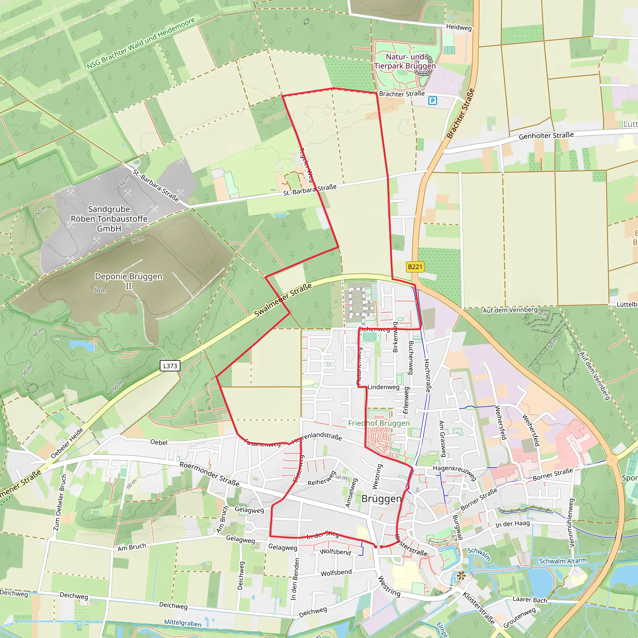 Rundweg Natur und Tierpark mobile static map