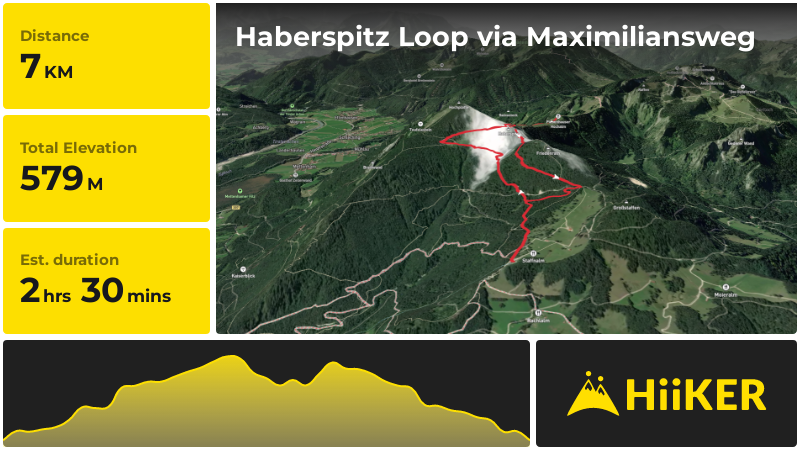 Haberspitz Loop via Maximiliansweg | Traunstein | Germany