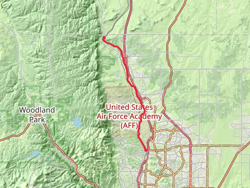 New Santa Fe Regional Trail from East Woodmen Road