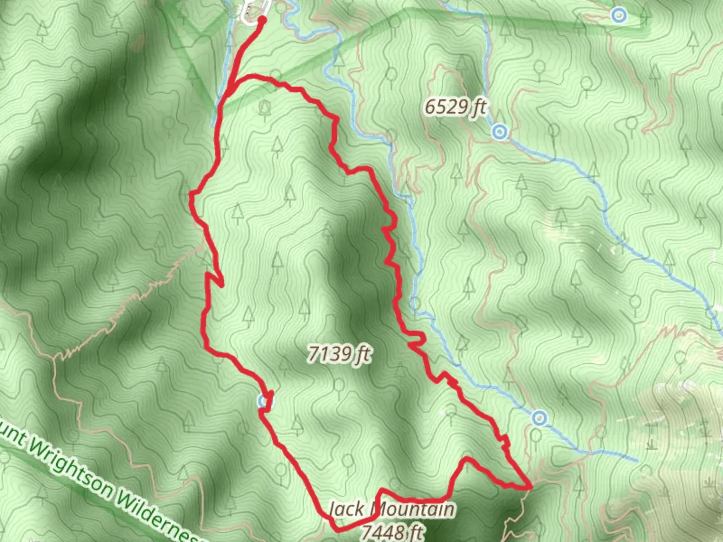 An image depicting the trail Old Baldy, Agua Caliente and Josephine Saddle Loop Trail and its surrounding area.
