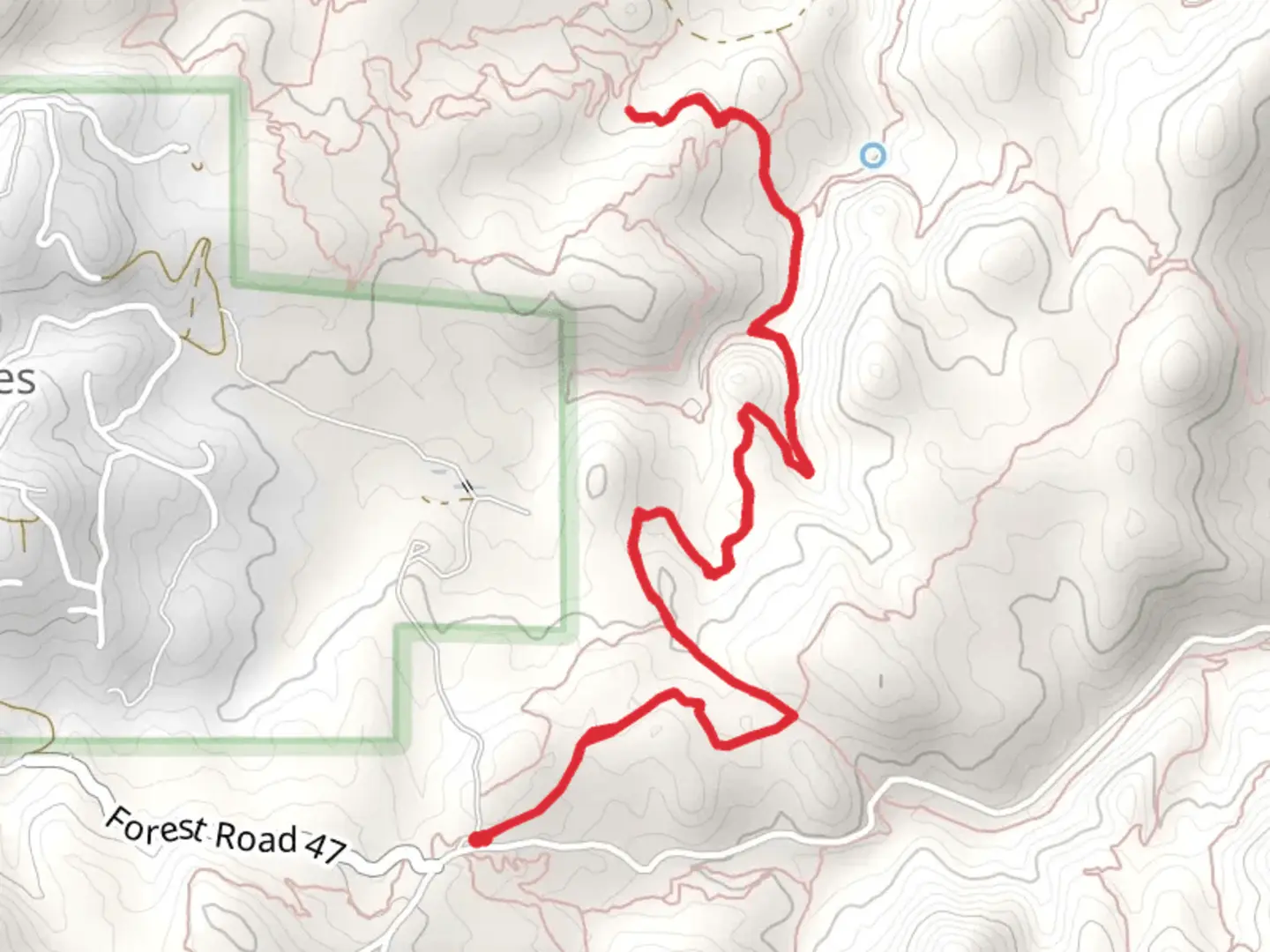 An image depicting the trail Tatanka and West Trail and its surrounding area.