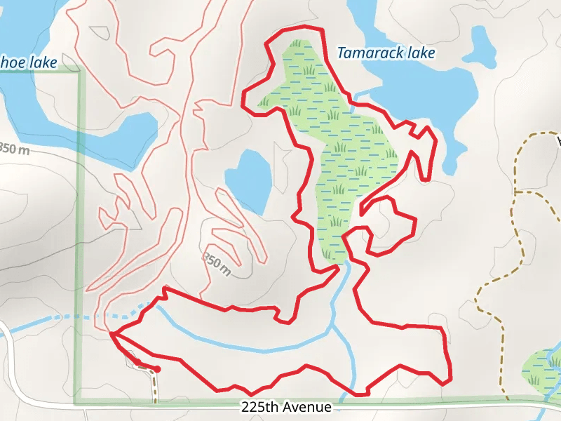 Tamarack lake and Trapper's Loop