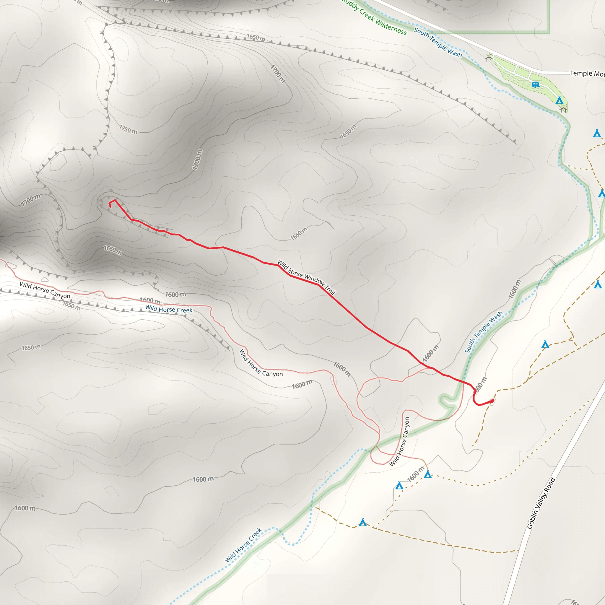 Wildhorse Window Trail mobile static map