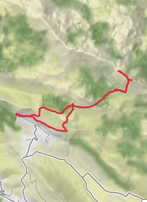 Hike on Hike from Gornje Sitno mobile static map