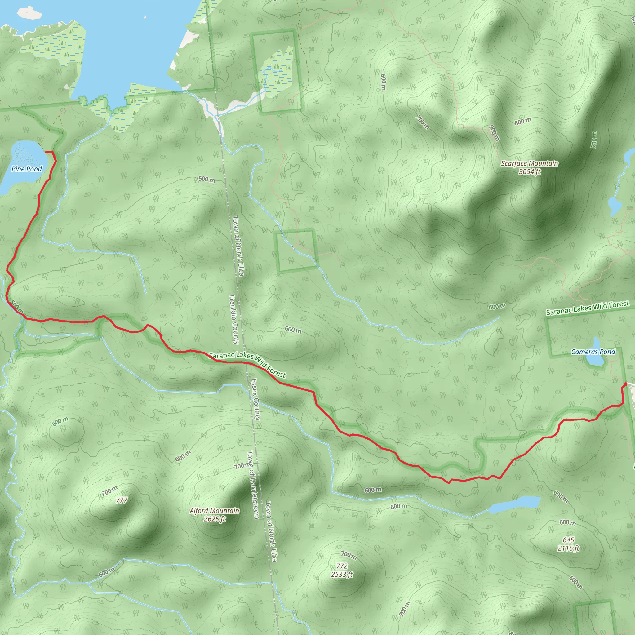 Pine Pond Trail - Averyville mobile static map