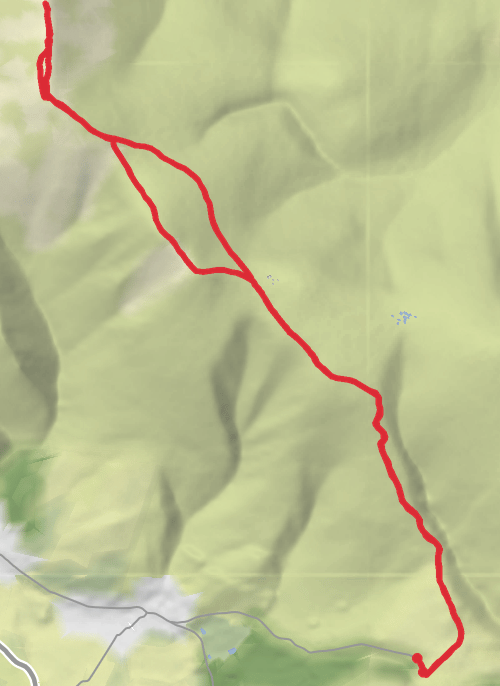 Skiddhaw via little man mobile static map