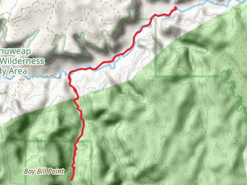 Bay Bill Canyon Trail and East Fork River
