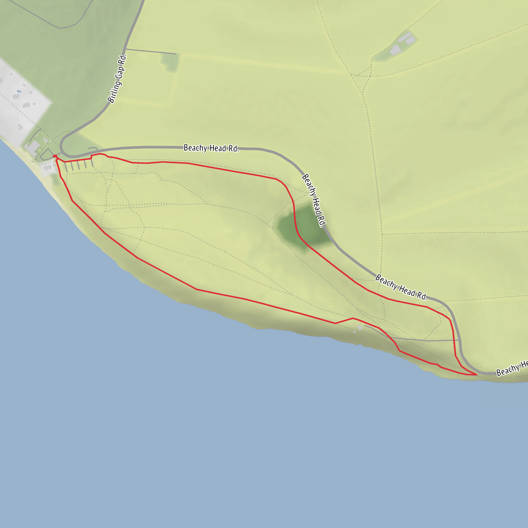 Birling Gap Loop mobile static map