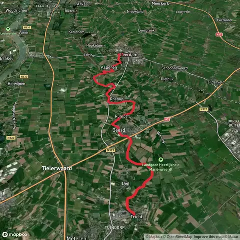 Tricht to Leerdam via Grote Wiel and Galgen Wiel