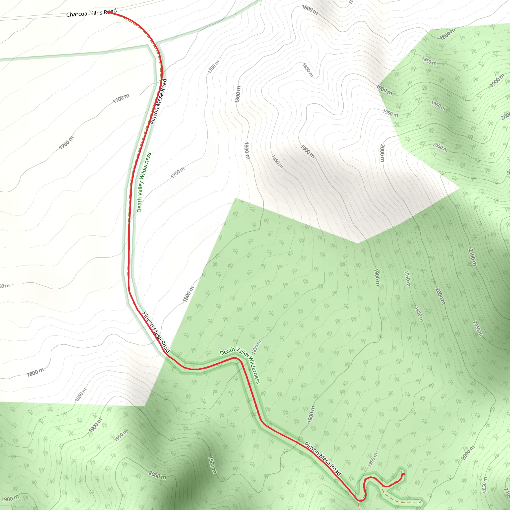 Piñon Mesa mobile static map
