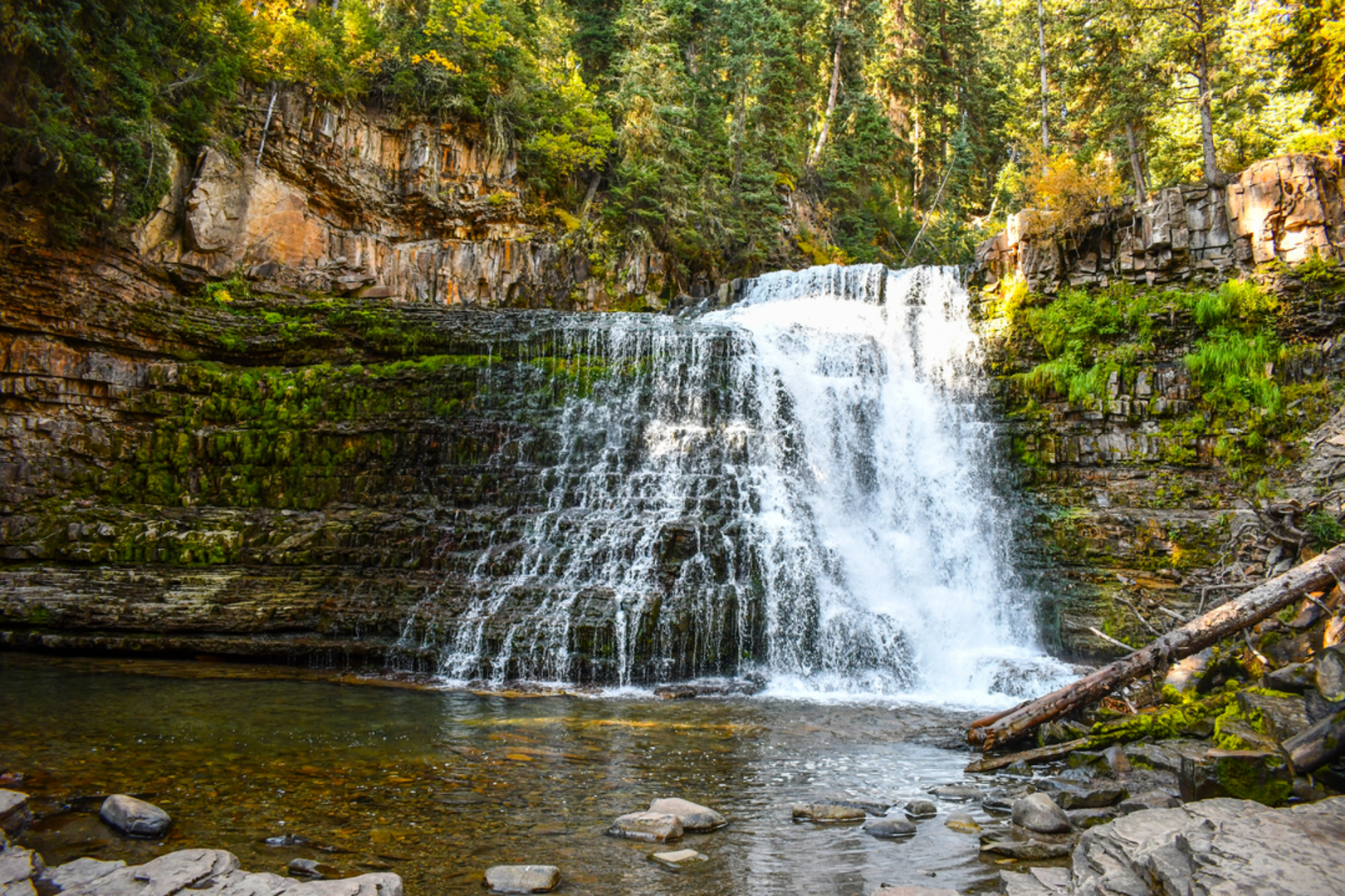 An image depicting the trail Ousel Falls Trail and its surrounding area.