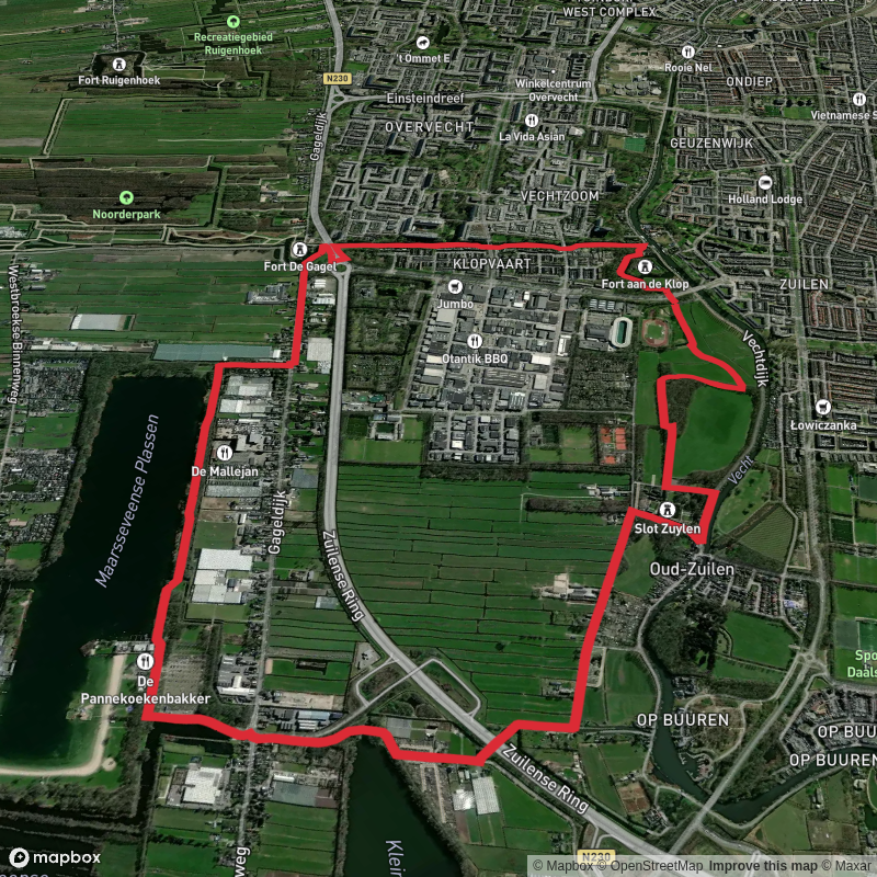 Maarsseveense Plassen via Koninklijke Weg and Berkenpad Loop