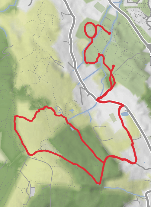 Hike from Dublin mobile static map