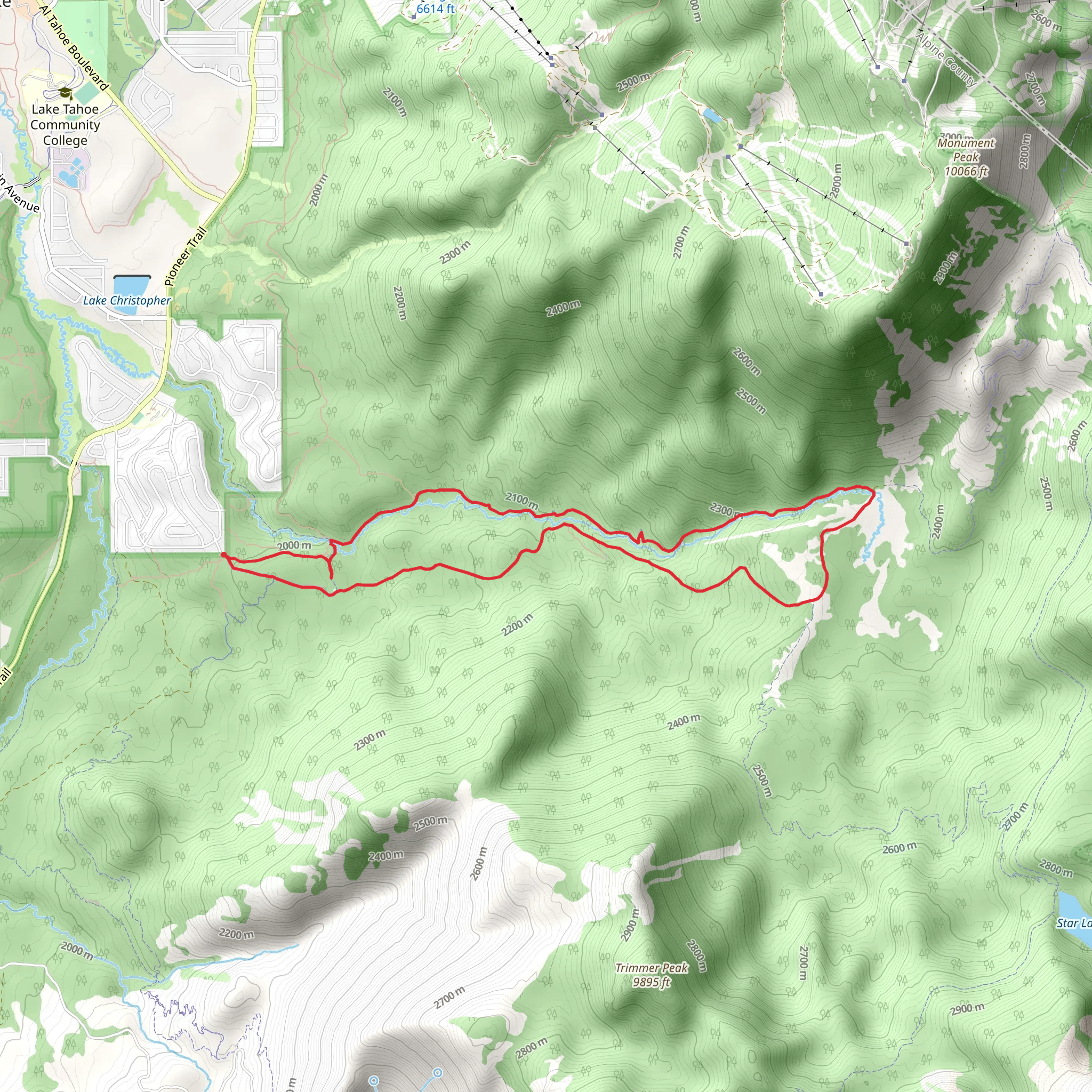 Cold Creek Loop mobile static map