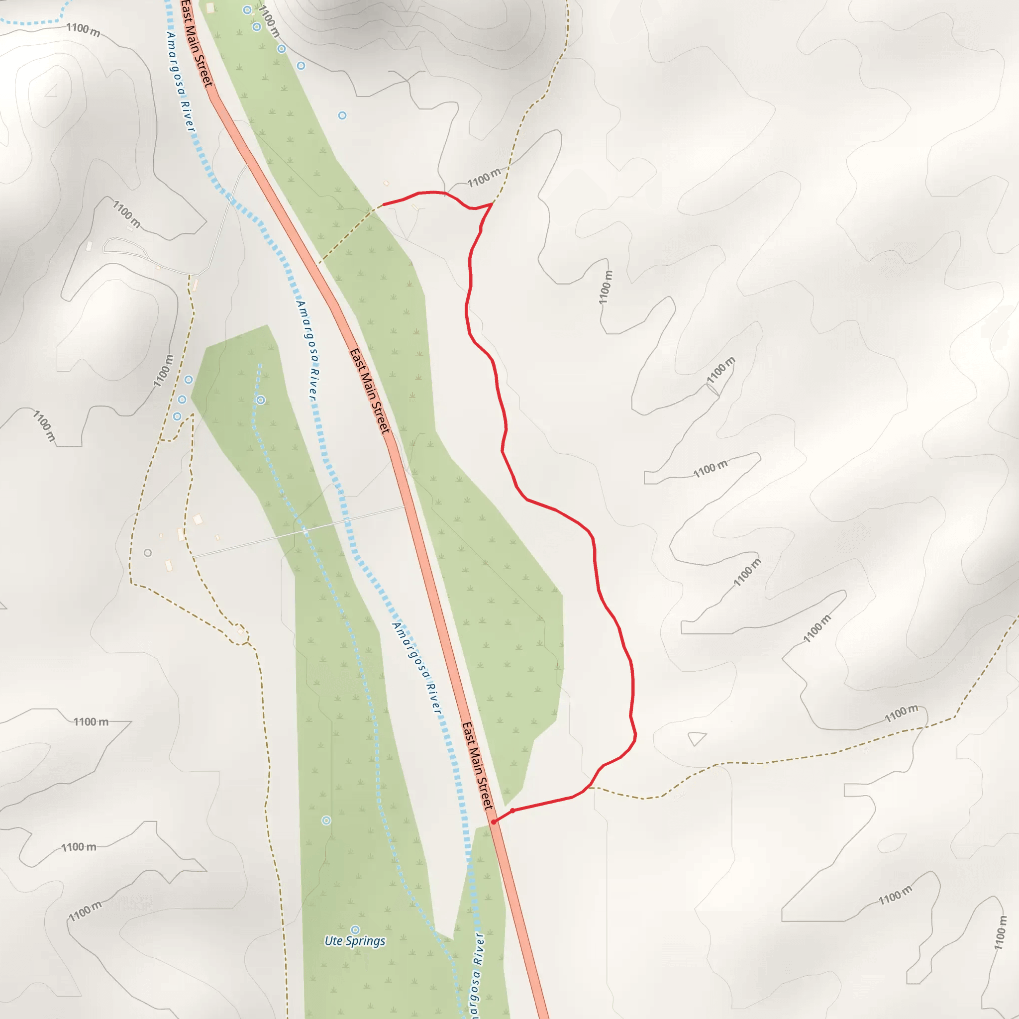 Hot Springs - Amargosa River mobile static map