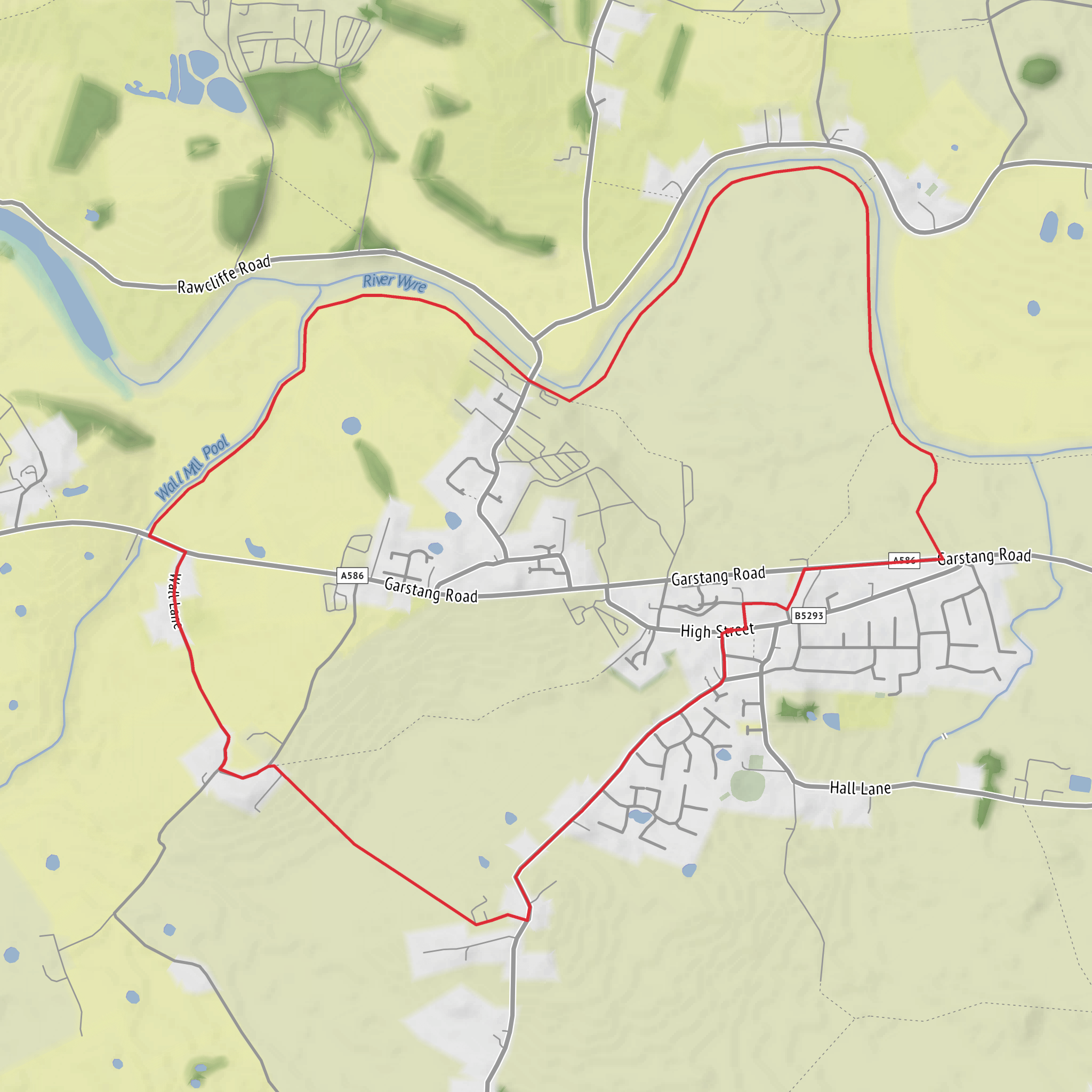 Great Eccleston and Little Eccleston Loop mobile static map
