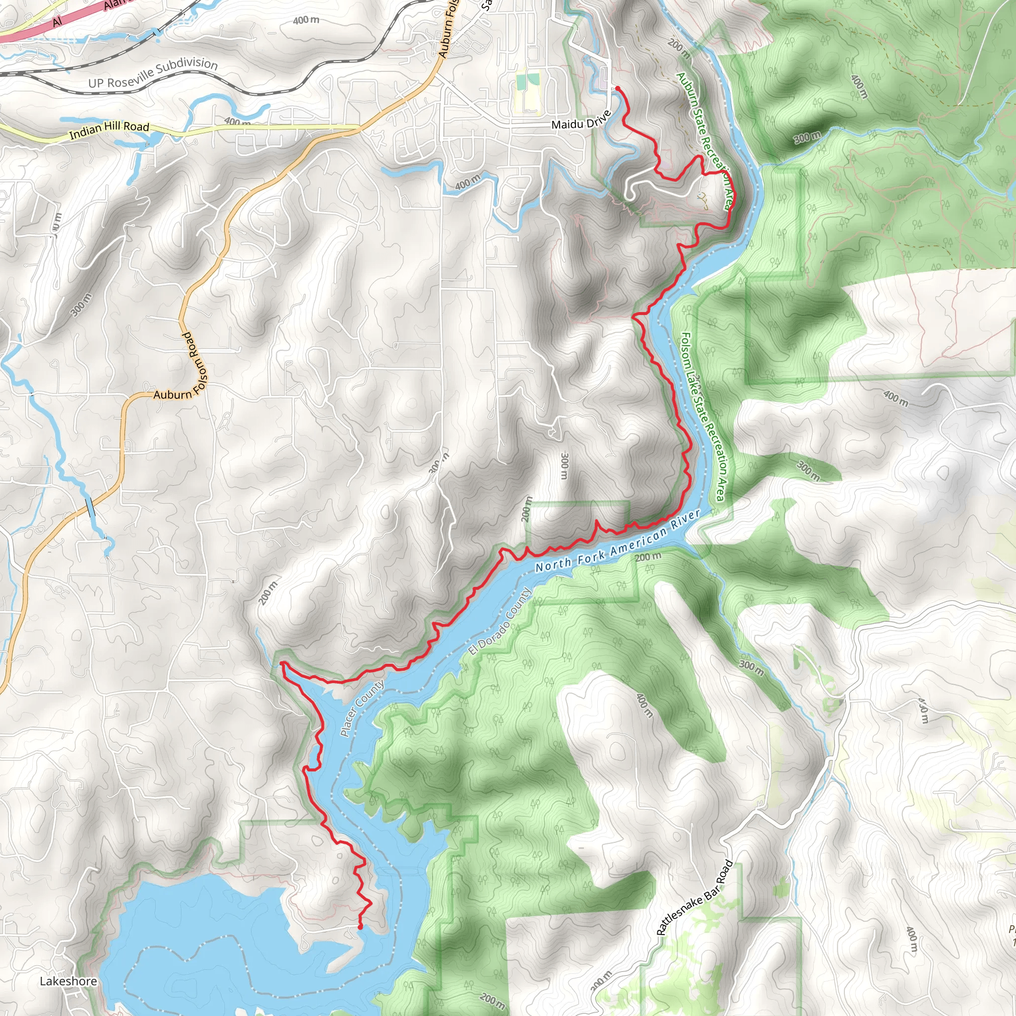 Cardiac Bypass and Pioneer Express Trail mobile static map