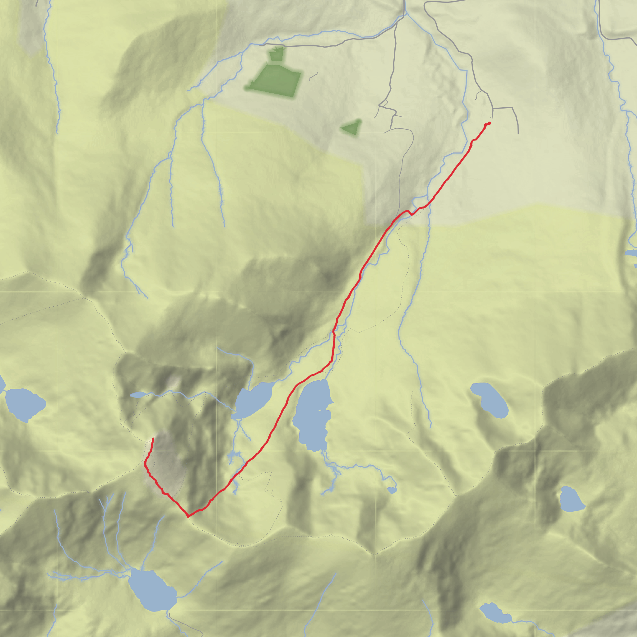 Carrauntoohil via Devil's Ladder mobile static map