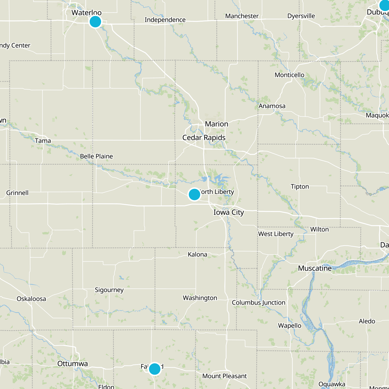 Johnson County Static Map